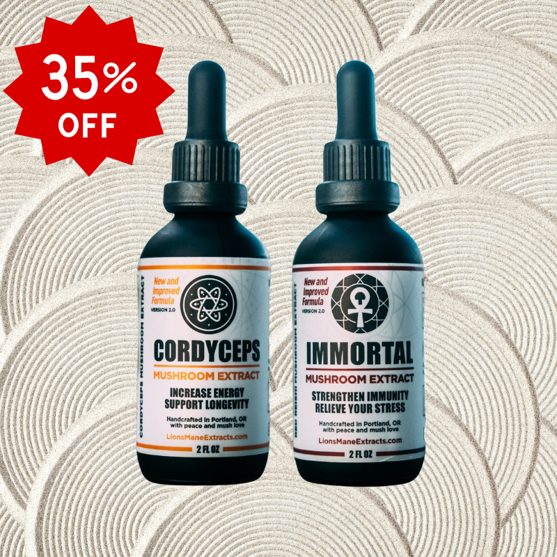 Cordyceps + Immortal (Reishi) - Energize and Relax Bundle