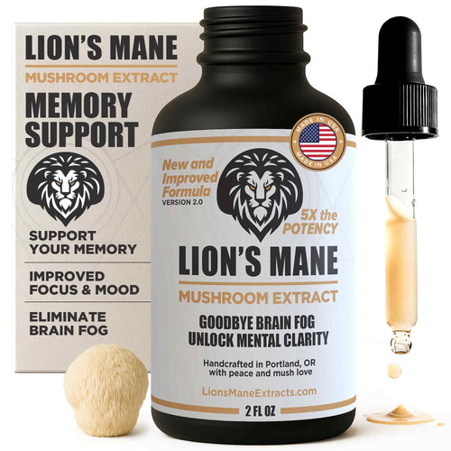 Lion's Mane Liquid Extract: Natural Support for Focus, Memory, & Clear Thinking