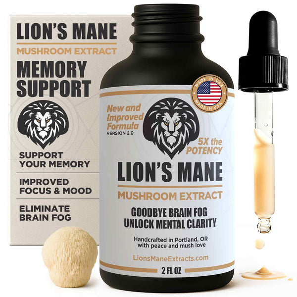 Lion's Mane Liquid Extract: Natural Support for Focus, Memory, & Clear Thinking