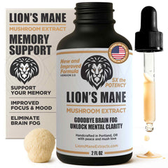 Lion's Mane Liquid Extract: Natural Support for Focus, Memory, & Clear Thinking