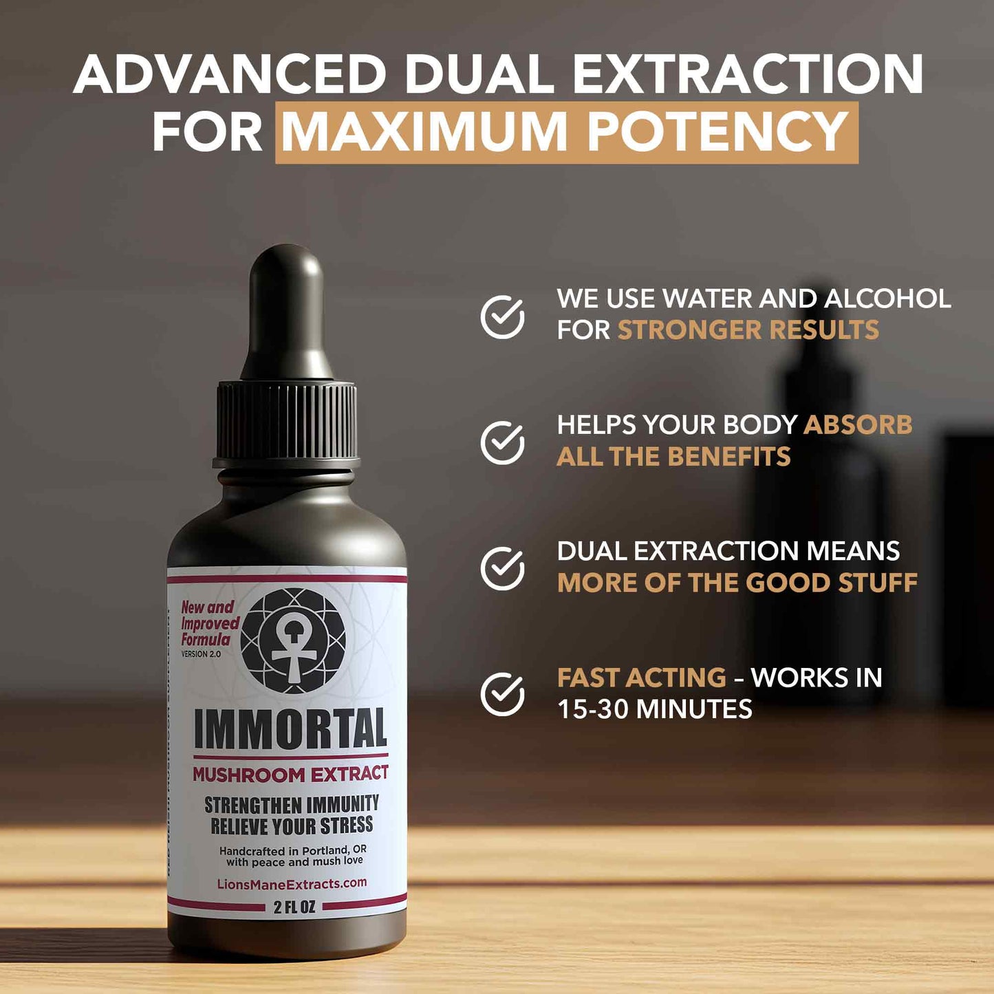 "Immortal" Premium Reishi Mushroom Extract