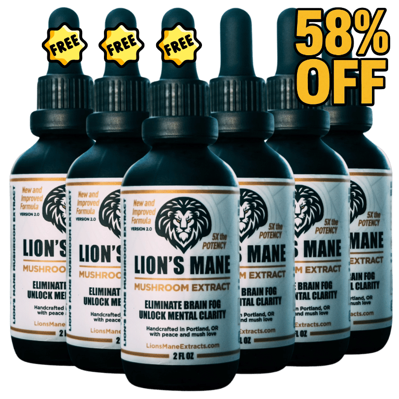 Lion's Mane Extract - 6 Pack (Buy 3 Get 3 Free)