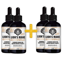 4 Lion's Mane Extracts for the Price of 2 (50% Savings)