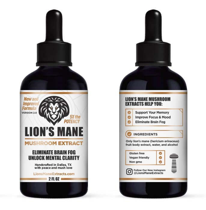 Lion's Mane Liquid Extract: Natural Support for Focus, Memory, & Clear Thinking